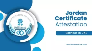 Jordan Certificate Attestation Services in UAE