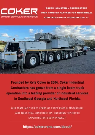 Coker Industrial Contractors Your Trusted Partner for Mechanical Construction in Jacksonville, FL
