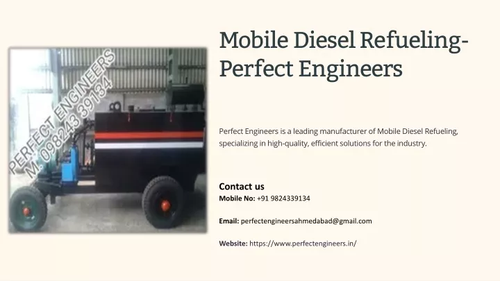 mobile diesel refueling perfect engineers
