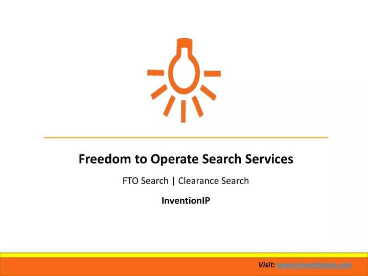 freedom to operate search services