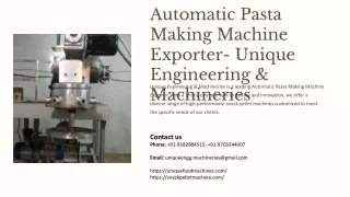 automatic pasta making machine exporter, Best automatic pasta making machine exp