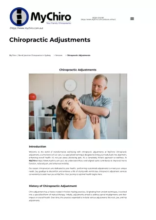 Manual Chiropractic Adjustment with Our Expert Team