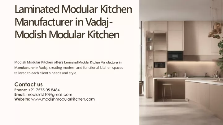 laminated modular kitchen manufacturer in vadaj