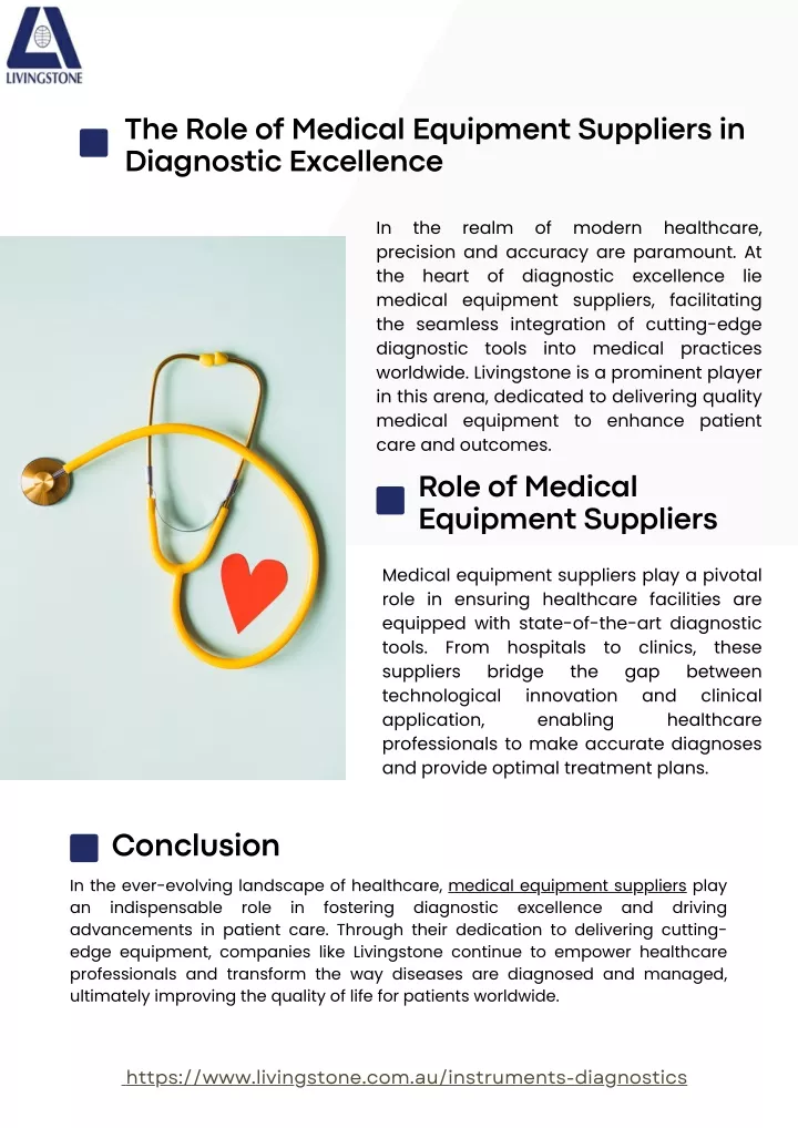 the role of medical equipment suppliers