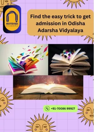 Find the easy trick to get admission in Odisha Adarsha Vidyalaya