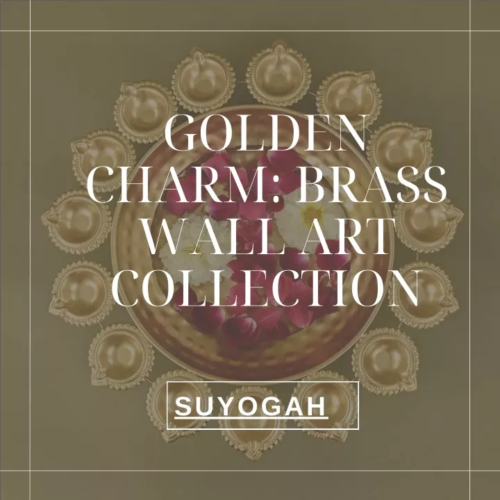 golden charm brass wall art collection