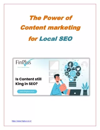 The Power of Content marketing for Local SEO