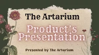 The Artarium Product's Presentation