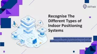 Recognise The Different Types of Indoor Positioning Systems