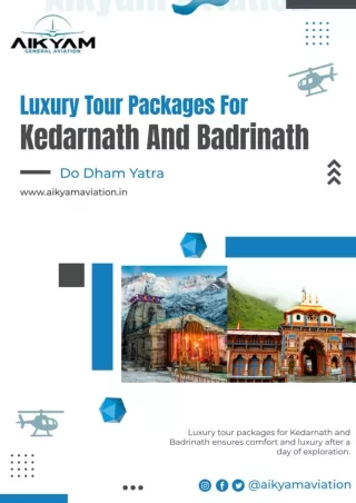 Luxury Tour Packages For Kedarnath And Badrinath