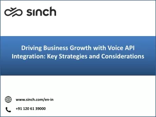 Driving Business Growth with Voice API Integration Key Strategies and Considerations