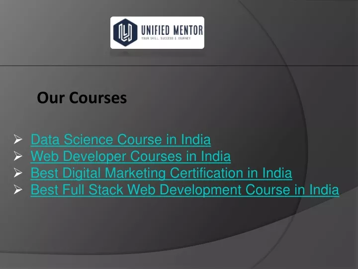 our courses