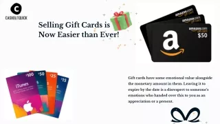 Sell your gift cards