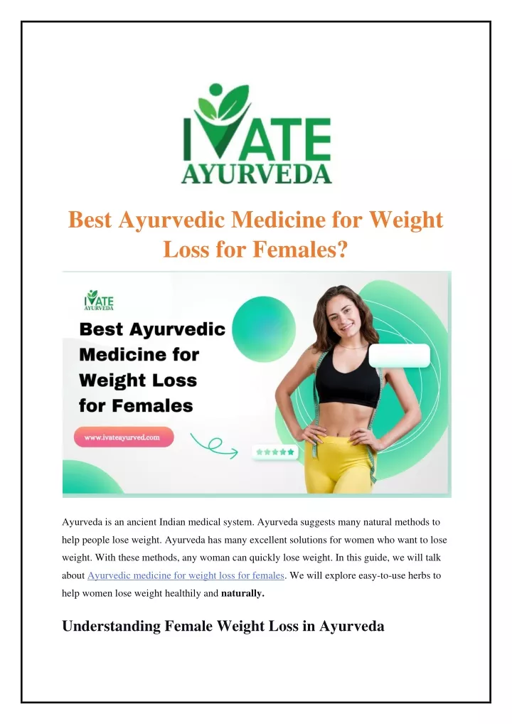 best ayurvedic medicine for weight loss