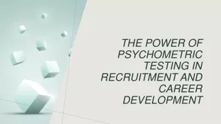 The Power of Psychometric Testing in Recruitment and Career Development