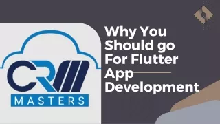 Boost Your Business With Futter App Development Services From CRM Masters