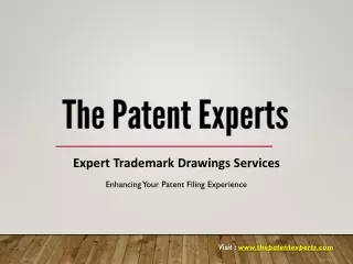 Expert Trademark Drawings Services - Presentation by The Patent Experts
