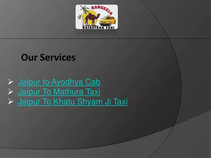 our services