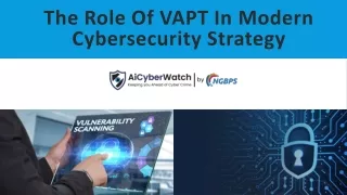 The Role Of VAPT In Modern Cybersecurity Strategy