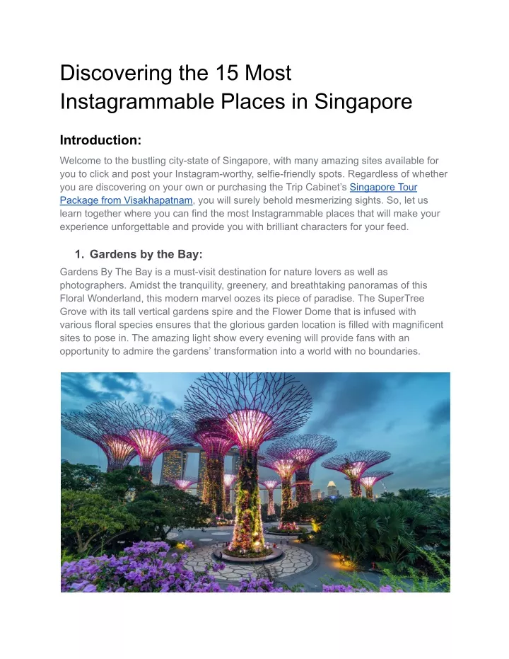 discovering the 15 most instagrammable places