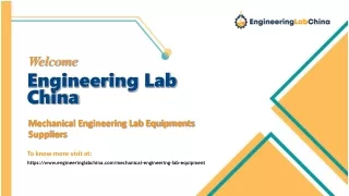 Best Mechanical Engineering Lab Equipment Suppliers