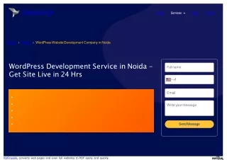 WordPress Website Development Company In Noida