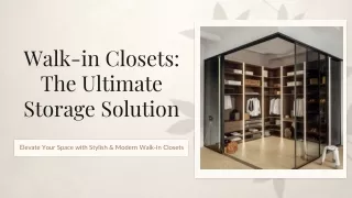 Estheteak Walk In Closets