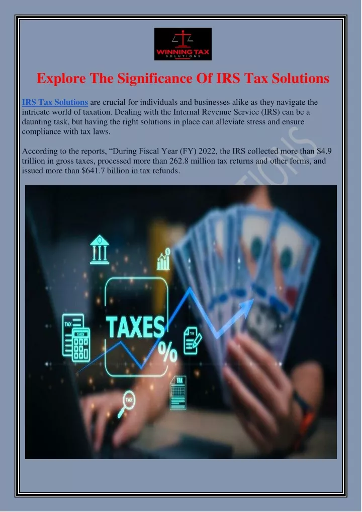 explore the significance of irs tax solutions