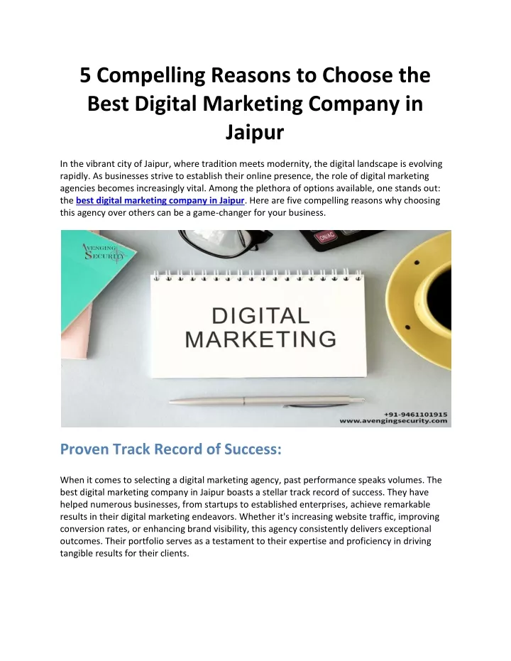 5 compelling reasons to choose the best digital