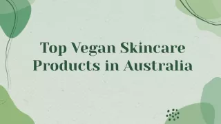best vegan skin care australia