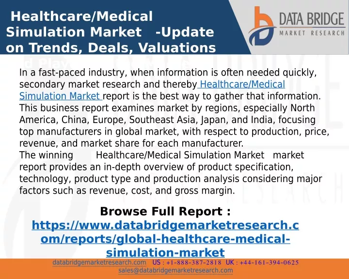 healthcare medical simulation market update