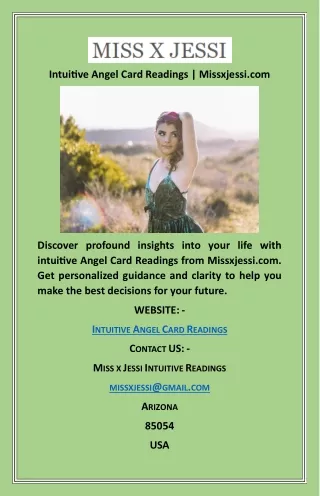 Intuitive Angel Card Readings  Missxjessi