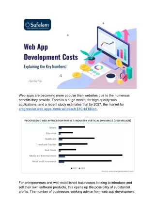Web App Development Costs: Explaining the Key Numbers