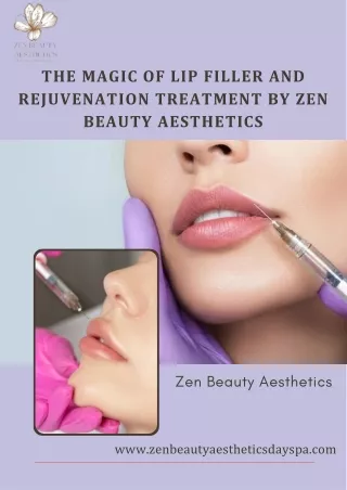 Transform Your Look with Lip Filler and Rejuvenation Treatment