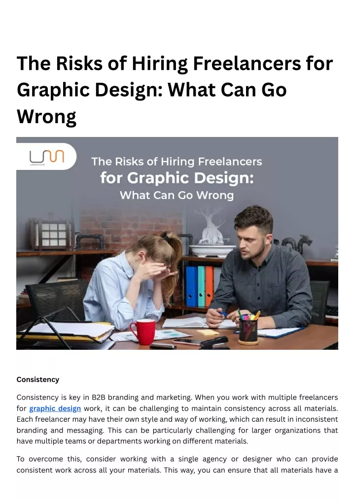 the risks of hiring freelancers for graphic