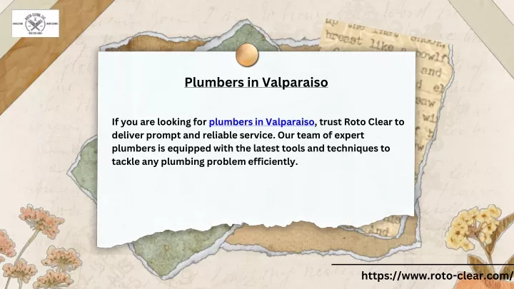 plumbers in valparaiso