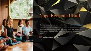 Yoga Retreats Ubud
