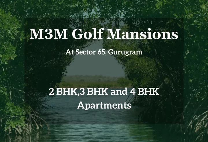 m3m golf mansions