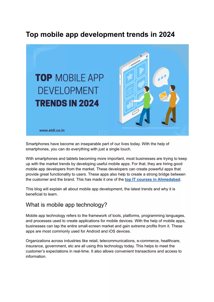 top mobile app development trends in 2024