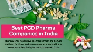 Best PCD Pharma Companies in India