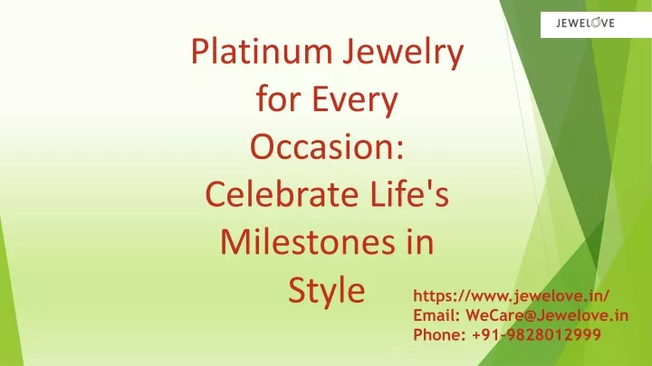 platinum jewelry for every occasion celebrate