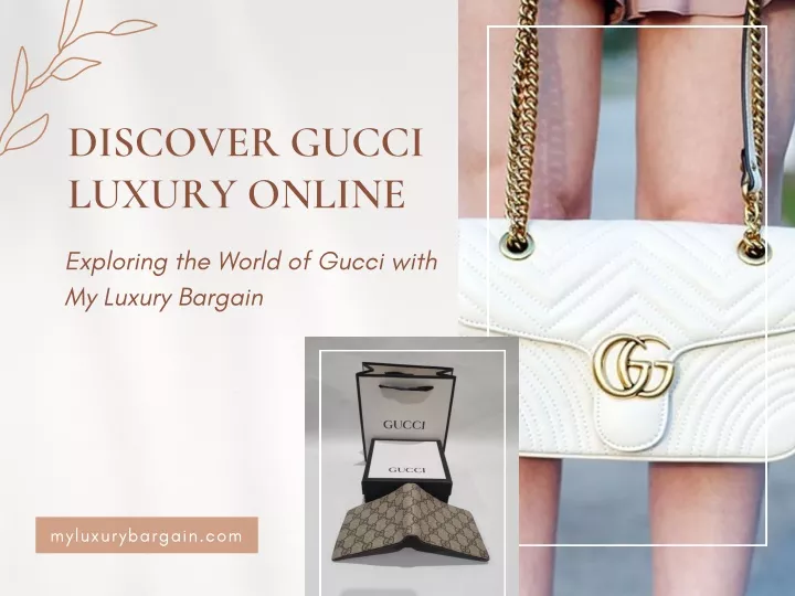 discover gucci luxury online