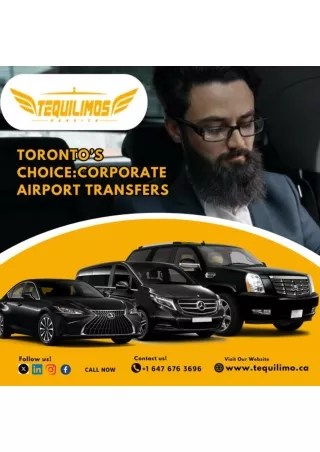 corporate airport cars in Toronto |best airport limo toronto|airport suv service