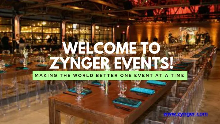 welcome to zynger events