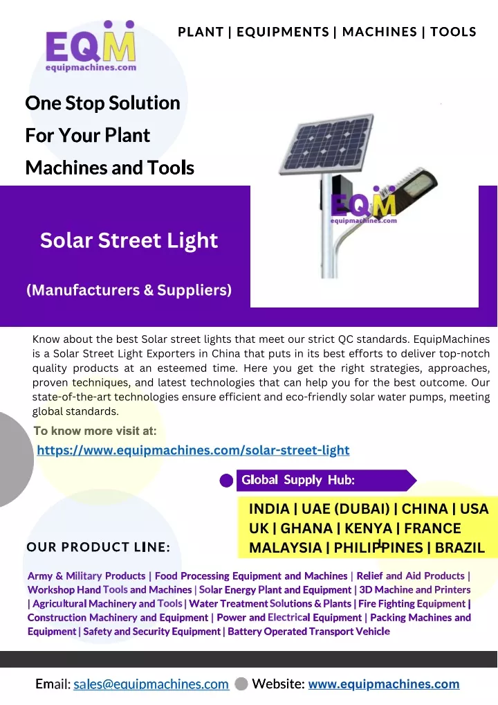 solar street light