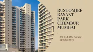 Rustomjee Basant Park Chembur Mumbai | Upcoming Property