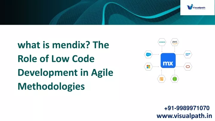 what is mendix the role of low code development