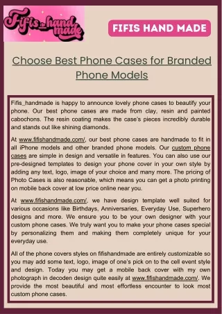 Choose Best Phone Cases for Branded Phone Models