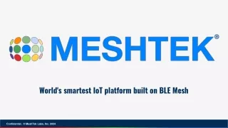 world s smartest iot platform built on ble mesh