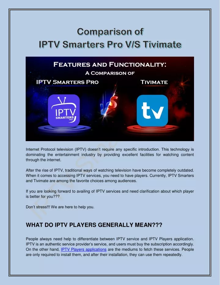 internet protocol television iptv doesn t require